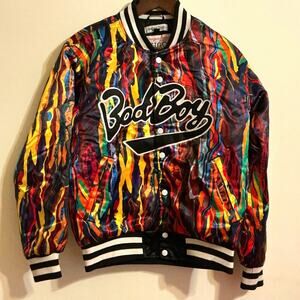 Headgear Classics Jacket Mens S Bad Boy Biggie Smalls Multicolor Jacket Hip Hop